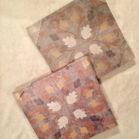 Yellow And Gray Modern Wall Decor 15x15 (2 Piece Set) - Picture 4 of 5